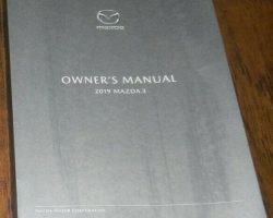 2019 Mazda3 Owner's Manual