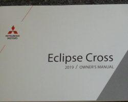 2019 Mitsubishi Eclipse Cross Owner's Manual