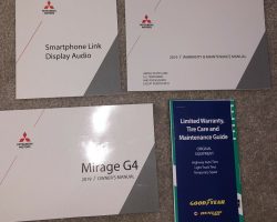 2019 Mitsubishi Mirage G4 Owner's Manual Set