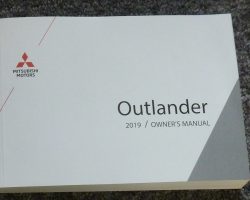 2019 Mitsubishi Outlander Owner's Manual