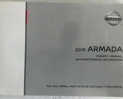 2019 Nissan Armada Owner's Manual
