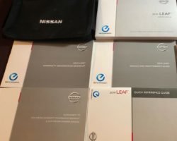 2019 Nissan LEAF Owner's Manual Set