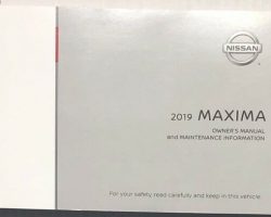 2019 Nissan Maxima Owner's Manual