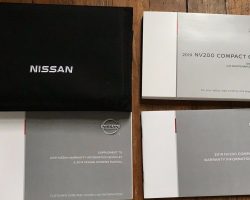 2019 Nissan NV200 Compact Cargo Owner's Manual Set