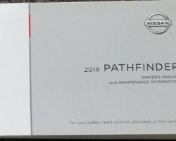 2019 Nissan Pathfinder Owner's Manual