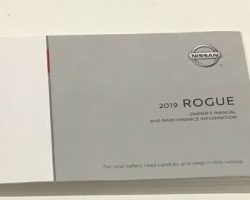 2019 Nissan Rogue Owner's Manual