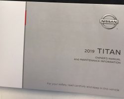 2019 Nissan Titan Owner's Manual
