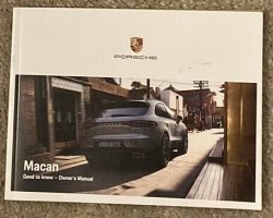 2019 Porsche Macan Owner's Manual
