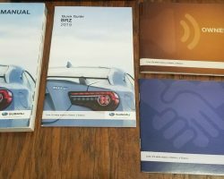 2019 Subaru BRZ Owner's Manual Set