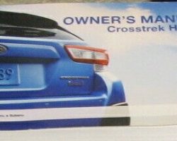 2019 Subaru Crosstrek Hybrid Owner's Manual
