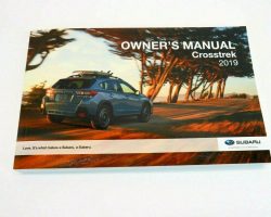 2019 Subaru Crosstrek Owner's Manual