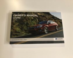 2019 Subaru Legacy Owner's Manual