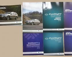 2019 Subaru Outback Owner's Manual Set