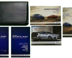 2019 Subaru WRX Owner's Manual Set