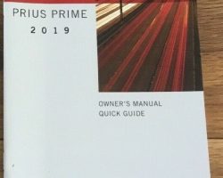2019 Toyota Prius Prime Owner's Manual