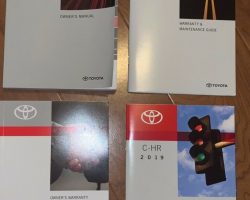 2019 Toyota C-HR Owner's Manual Set