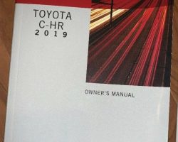 2019 Toyota C-HR Owner's Manual