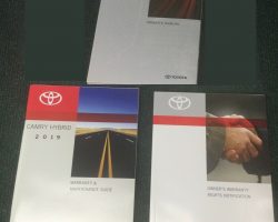 2019 Toyota Camry Hybrid Owner's Manual Set
