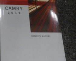 2019 Toyota Camry Owner's Manual