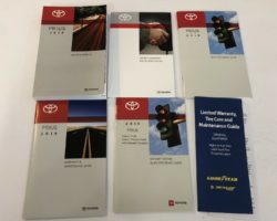2019 Toyota Prius Owner's Manual Set