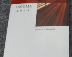 2019 Toyota Tacoma Owner's Manual
