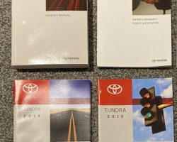 2019 Toyota Tundra Owner's Manual Set