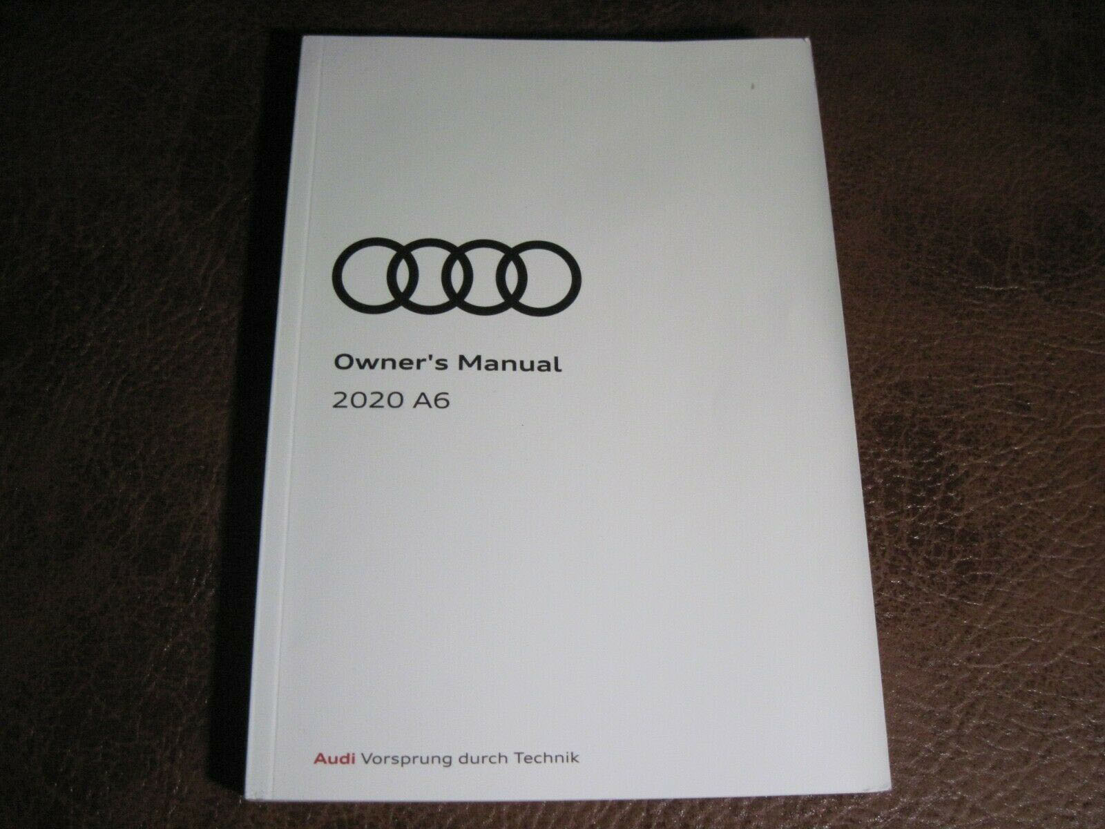 2020 Audi A6 & S6 Owner’s Manual – DIY Repair Manuals