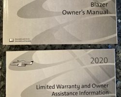 2020 Chevrolet Blazer Owner's Manual Set