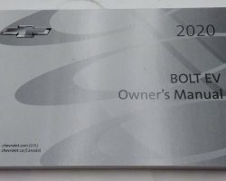 2020 Chevrolet Bolt EV Owner's Manual