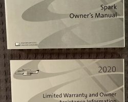 2020 Chevrolet Spark Owner's Manual Set