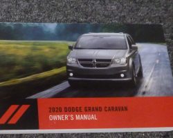 2020 Dodge Grand Caravan Owner's Manual User Guide
