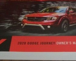 2020 Dodge Journey Owner's Manual User Guide
