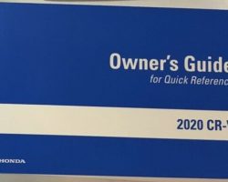 2020 Honda CR-V Owner's Manual