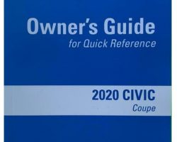 2020 Honda Civic Coupe Owner's Manual