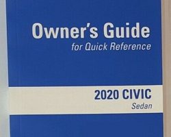 2020 Honda Civic Owner's Manual