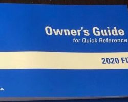 2020 Honda Fit Owner's Manual