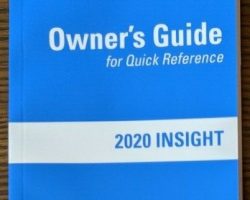 2020 Honda Insight Owner's Manual