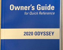 2020 Honda Odyssey Owner's Manual