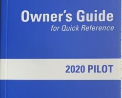 2020 Honda Pilot Owner's Manual