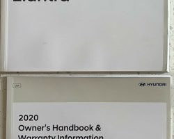 2020 Hyundai Elantra Owner's Manual Set
