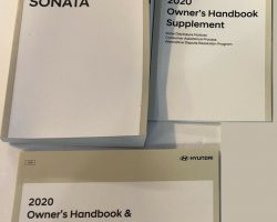 2020 Hyundai Sonata Owner's Manual Set