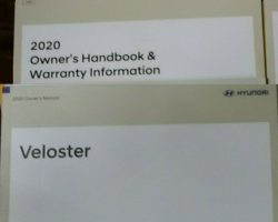 2020 Hyundai Veloster Owner's Manual Set