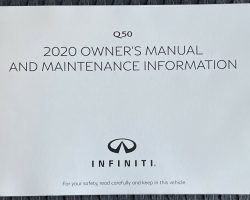 2020 Infiniti Q50 Owner's Manual