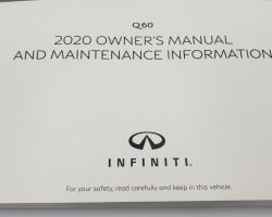 2020 Infiniti Q60 Owner's Manual