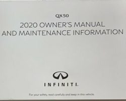 2020 Infiniti QX50 Owner's Manual