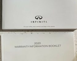 2020 Infiniti QX50 Owner's Manual Set