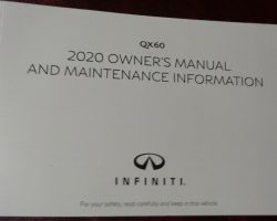 2020 Infiniti QX60 Owner's Manual
