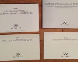 2020 Infiniti QX60 Owner's Manual Set