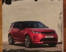 2020 Land Rover Discovery Sport Owner's Operator Manual User Guide