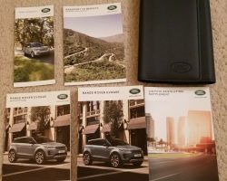 2020 Land Rover Range Rover Evoque Owner's Operator Manual User Guide Set